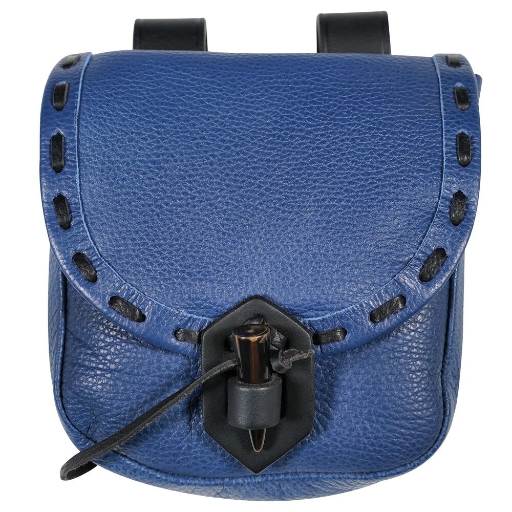 7572 Belt Pouch Viking Leather Belt Bag Medieval Bag Renaissance Costume